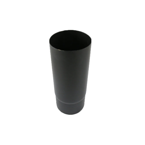 0.25 metre Straight 5 Inch Plain Black Flue Section white background