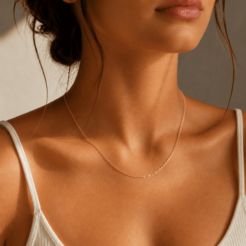 14k Gold Basic Cable Chain - Le Serey