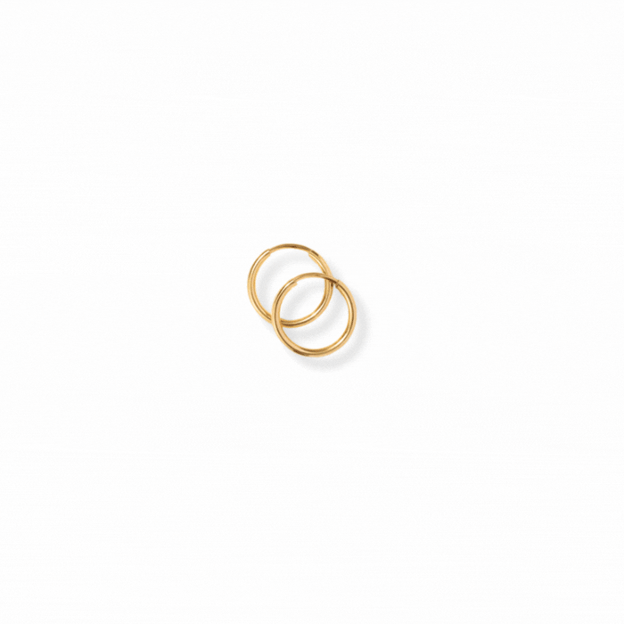 14k Solid Gold Jewelry Endless_Hoops