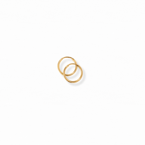 14k Solid Gold Jewelry Endless_Hoops
