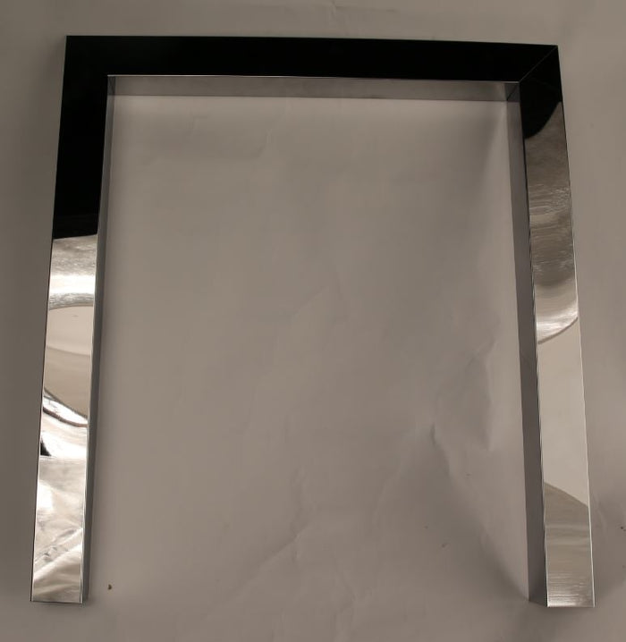 Stainless Steel Frame With grey background