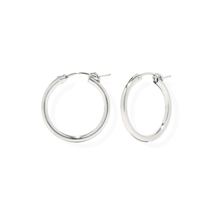 22mm Everyday Silver Hoops - Le Serey