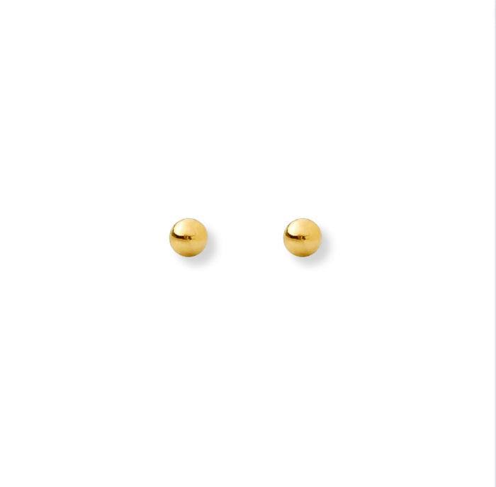 2mm Tiny Ball Stud Earrings in 14k gold filled
