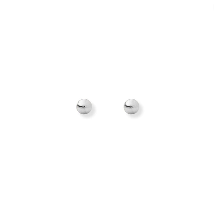 2mm Tiny Ball Stud Silver Earrings - Le Serey