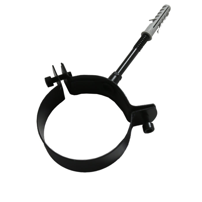 3 Inch Adjustable Wall Band Matt Black on white background