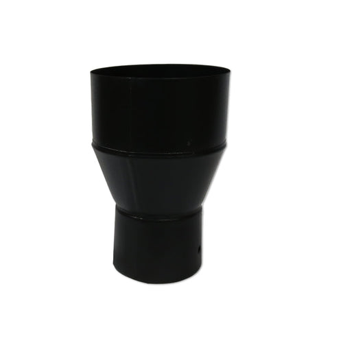 3 Inch to 5 inch Black Flue Increaser on white background