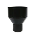 3 Inch to 6 inch Black Flue Increaser on white background