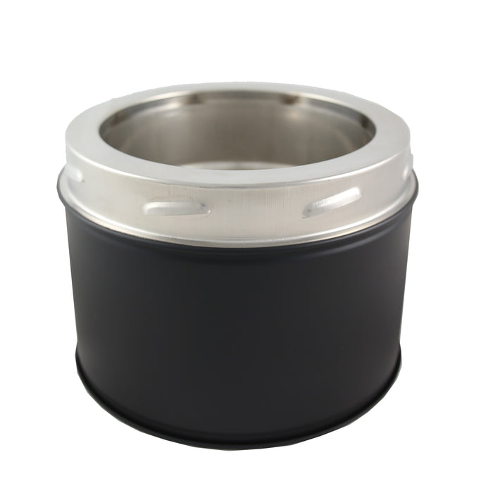 Black Twin Wall 120mm Pipe on white background