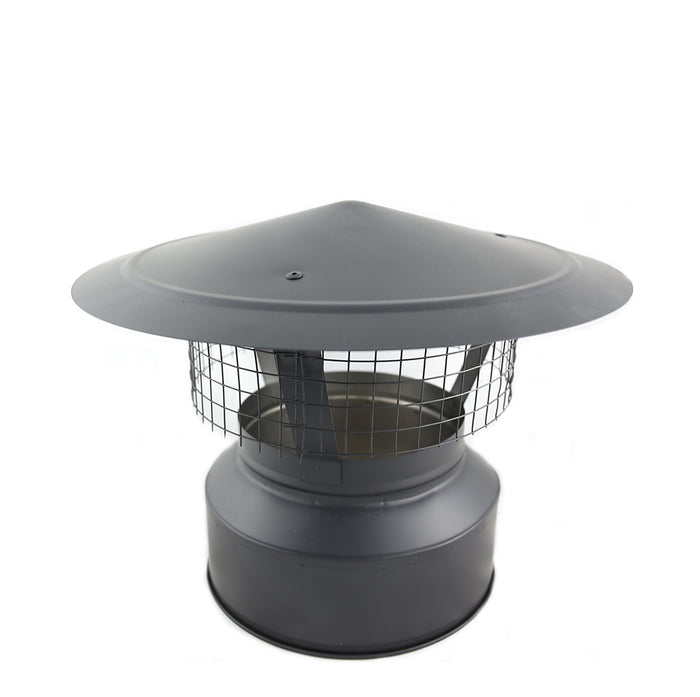 twin wall cowl for multifuel stove on white background