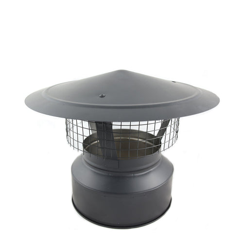 twin wall cowl for multifuel stove on white background