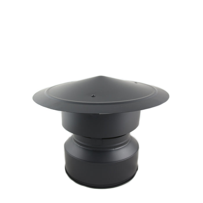 twin wall cowl for multifuel stove on white background