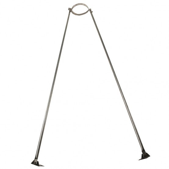 Black Twin Wall Roof Brace Kit on white background