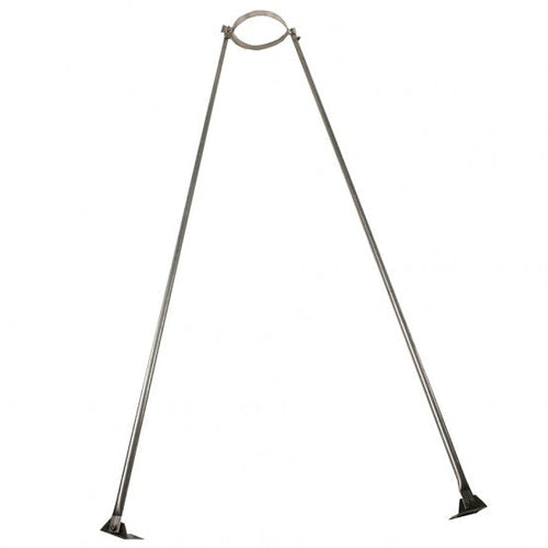 Black Twin Wall Roof Brace Kit on white background