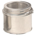5 Inch (125mm)  Twin Wall 120mm Pipe Inc Locking Band white background