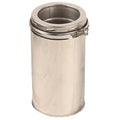 5 Inch (125mm)  Twin Wall 300mm Pipe Inc Locking Band white background
