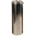 5 Inch (125mm) Twin Wall 500mm Pipe Inc Locking Band white background