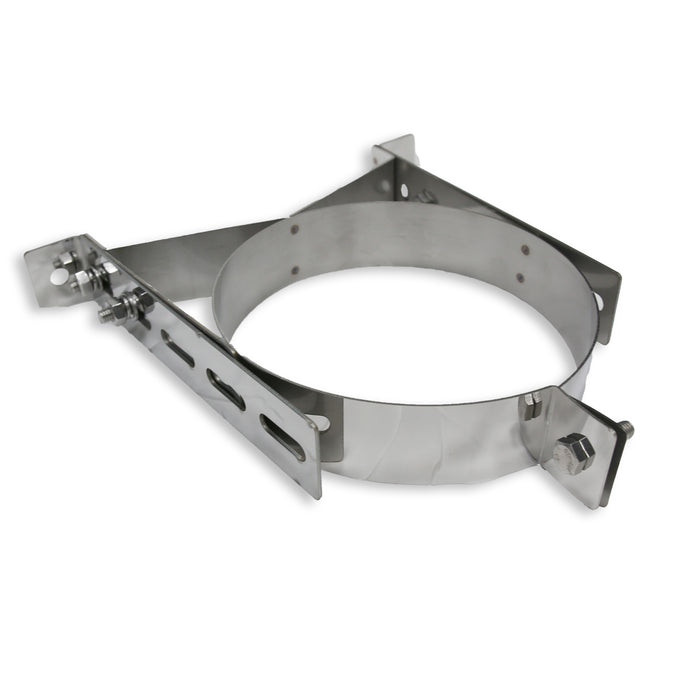 5 Inch (125mm)  Twin Wall Adjustable Wall Bracket 50-80mm white background