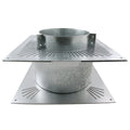 Silver Twin Wall Flue Fire Stop Kit Ventilated Put together