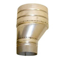 5 Inch Offset Flue Adapter white background