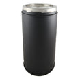 6 Inch (150mm) Black Twin Wall 1000mm Pipe Inc Locking Band on white background