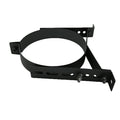 6 Inch (150mm)  Black Twin Wall Adjustable Wall Bracket 50-80mm on white background