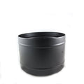 6 Inch (150mm) Black Twin Wall Cowl A white background