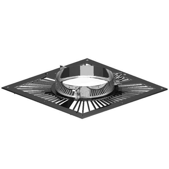 Black Twin Wall Ventilated Support Plate