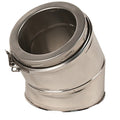 6 Inch (150mm) Twin Wall 30 Degree Bend Inc Locking Band on a white background