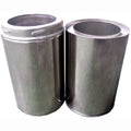 6 Inch (150mm) Twin Wall Adjustable Flue Pipe 300-500mm Inc Locking Band white background