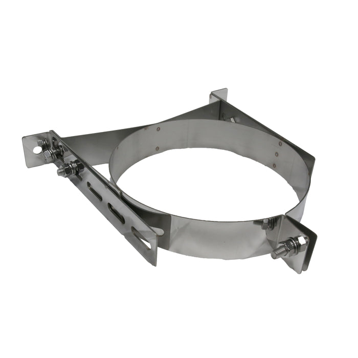6 Inch (150mm) Twin Wall Adjustable Wall Bracket 50-80mm white background