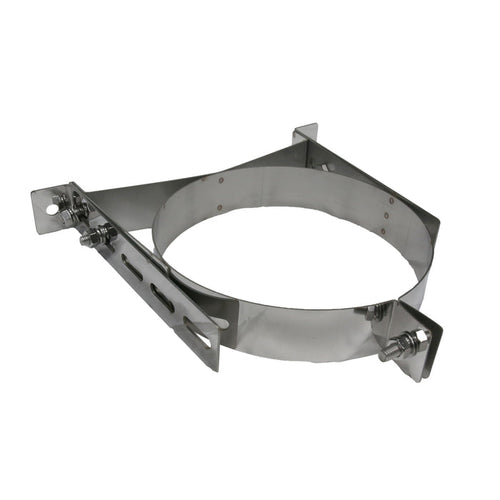 6 Inch (150mm) Twin Wall Adjustable Wall Bracket 50-80mm white background