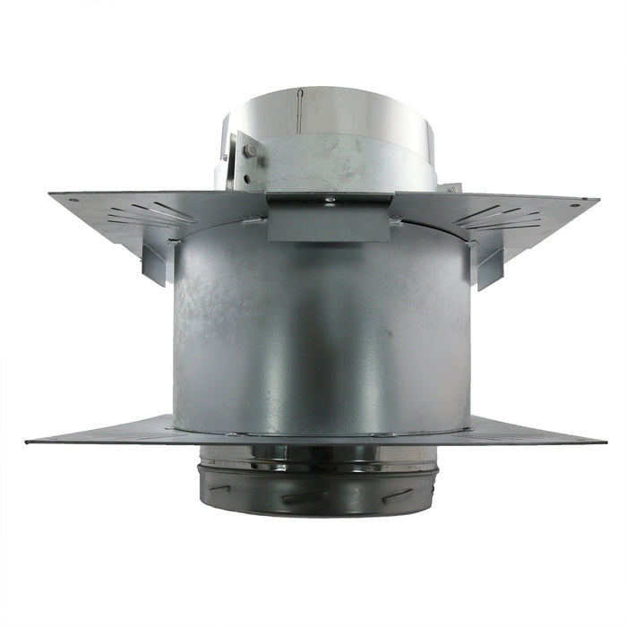 6 Inch (150mm) Twin Wall Flue Fire Stop Kit Unventilated on white background