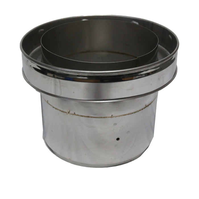 6 Inch (150mm) Twin Wall to Flexi Connector on white background