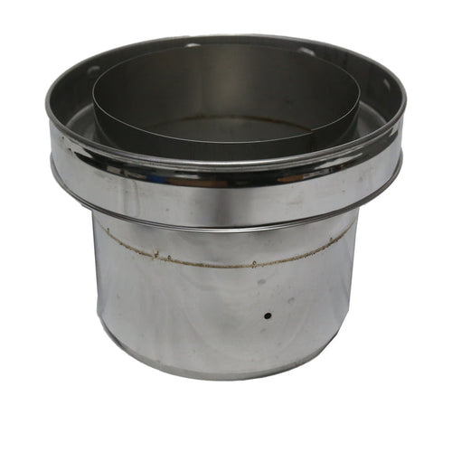 6 Inch (150mm) Twin Wall to Flexi Connector on white background