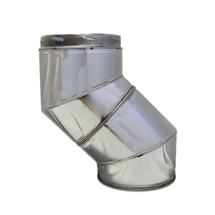Twin Wall flue for wood stove on white background