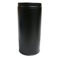 6 Inch Black Twin Wall Adjustable Pipe 300-500MM white background