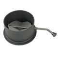 Spigot Damper Flap and Handle on white background