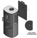 ACR Neo Woodburning Stove Heatshield Diagram