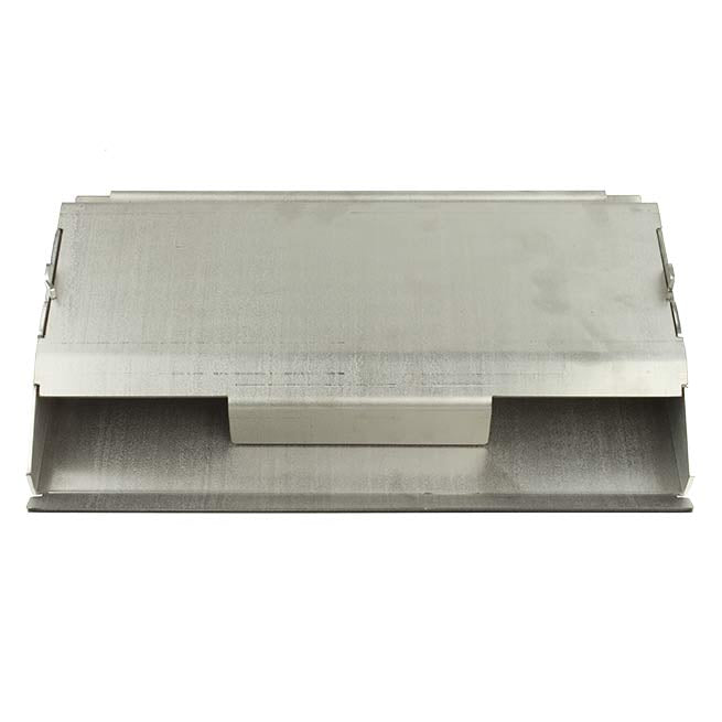 Throat Plate for multifuel stove on white background