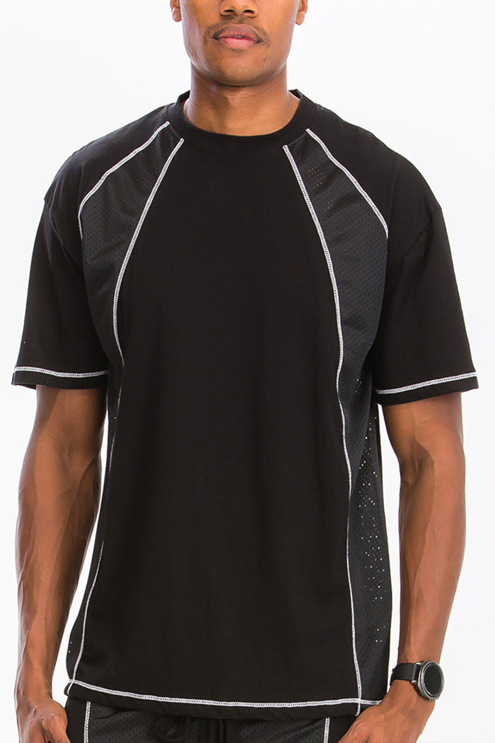 Alvin Mesh Contrast Tshirt