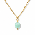 Amazonite Gemstone Drop Necklace