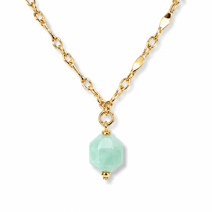 Amazonite Gemstone Drop Necklace