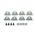 brackets and bolts on a white background