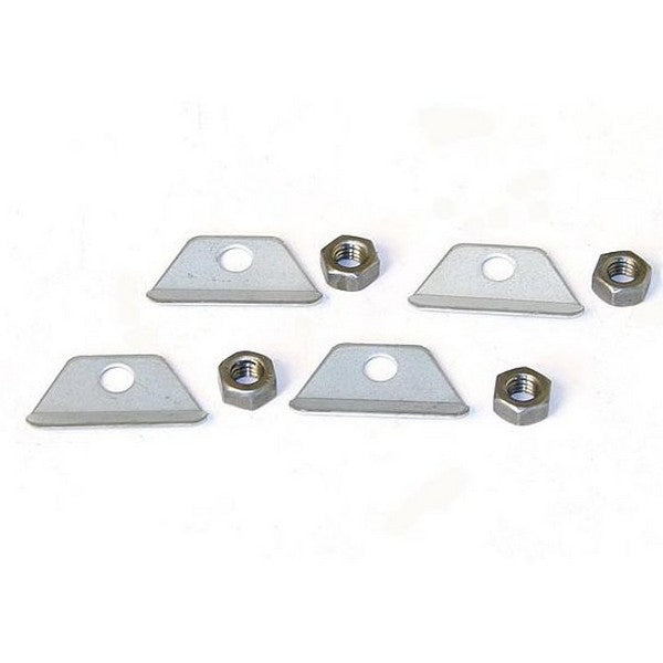 brackets and bolts on a white background