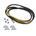 Gasket and Glass Clips on a white background