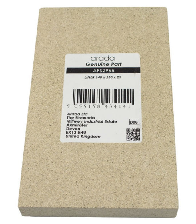 Arada AFS2965 Single Liner (2 req'd per stove) white background