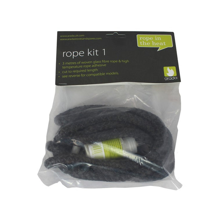 Arada Fire Rope Kit 1 
3m of woven glass fibre rope, thermoseal tape and high temperature rope adhesive