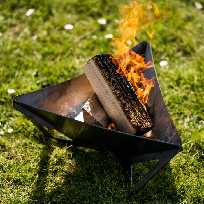 fire pit in garden