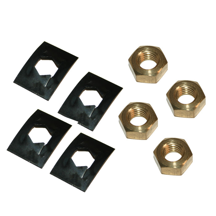 bolts on white background