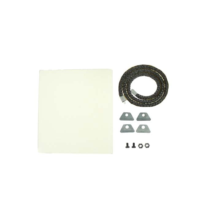 glass kit for a multifuel stove on a white background